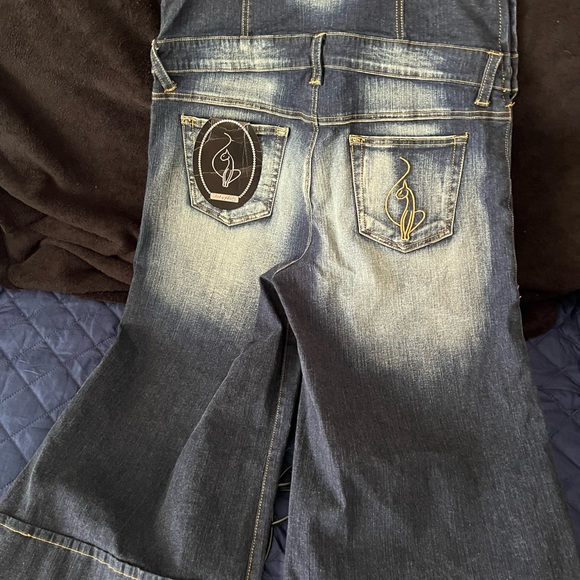 Denim Baby Phat wide leg jumper - Picture 6 of 7